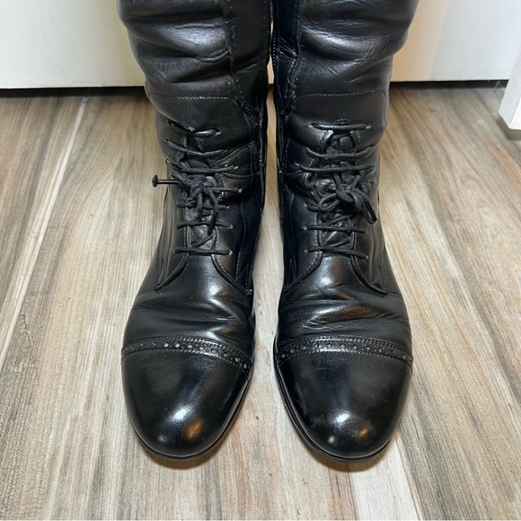 E Vogel Custom Made 19” Full Zip Equestrian Riding Boots Women’s 5 - 5.5 - Picture 4 of 16